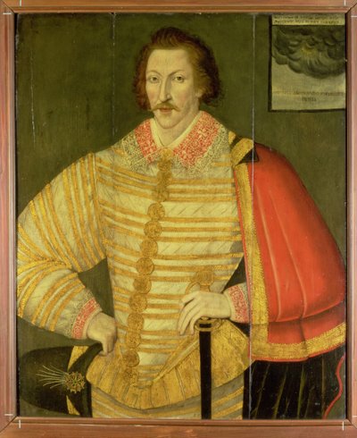 被认为是托马斯·卡文迪许的绅士肖像 作者 John the Younger Bettes