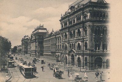 加尔各答作家楼的景色》，约1910年。 作者 约翰斯顿和霍夫曼