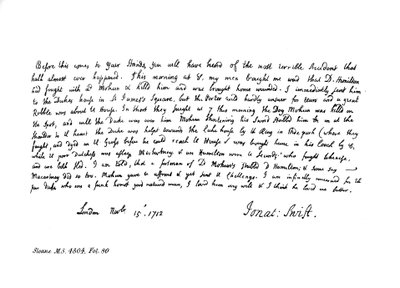 摘自迪恩·斯威夫特（Dean Swifts）期刊的摘录，写给丹利夫人，1712年，1840年 作者 乔纳森·斯威夫特