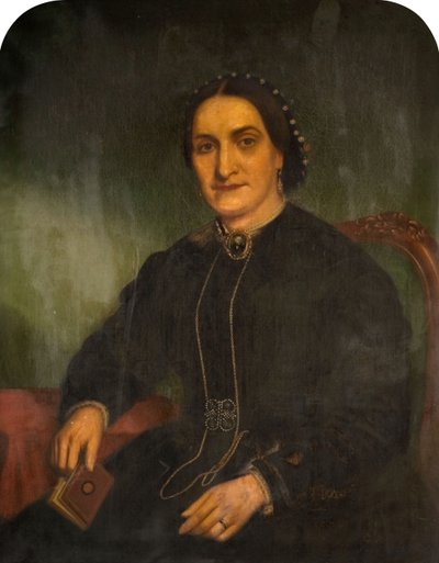 乔治-海恩斯夫人的画像，1850-1900。 作者 乔纳森·普拉特