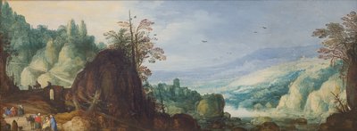 山区景观与河流 作者 老扬·勃鲁盖尔