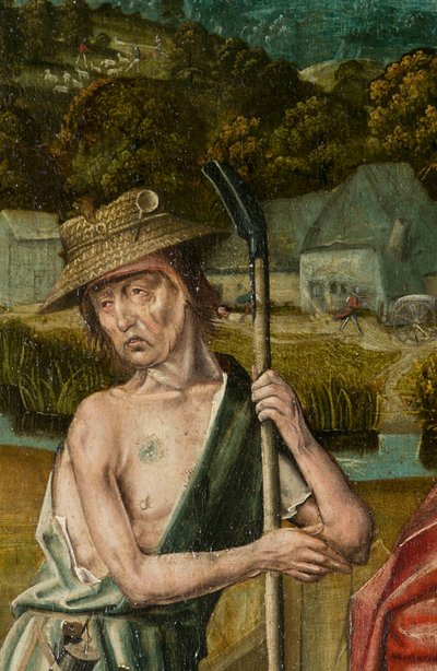 伯利恒三联画，约1540年（木板画）。 作者 Joos van (attr. To) Cleve