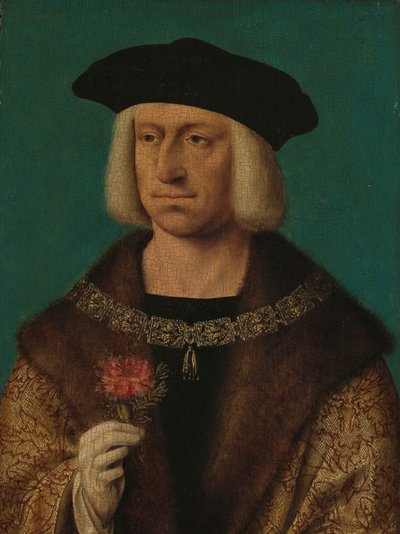 马克西米利安一世肖像（1459-1519 年）
神圣罗马帝国皇帝马克西米利安一世（1459-1519 年 作者 Joos van Cleve（工作室）
