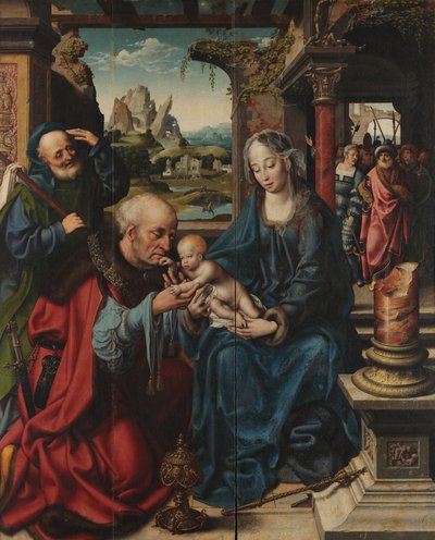 克莱夫（签名）--《玛吉的崇拜》--中板，约 1515 年，Museo e Real Bosco di Capodimonte 作者 乔斯范克里夫