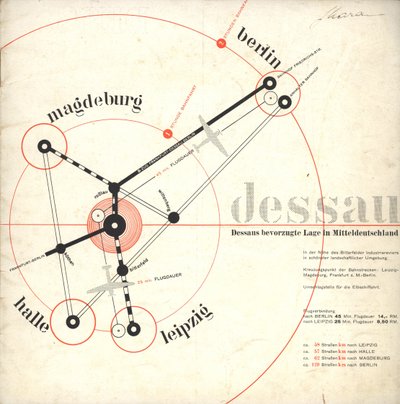 德绍：在旧文化的基础上，1931年。 作者 乔斯特·施密特（Joost Schmidt）