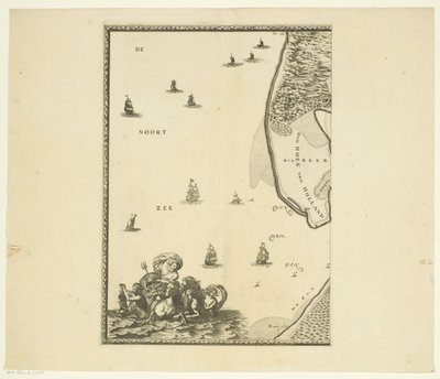 从鹿特丹到北海的马斯河地图（第一部分）
从鹿特丹市到大海的马斯河示意图，包括城市、城镇和地方、沙地、旱地和粗沙地，以及目前的航行情况 作者 约斯特·范吉尔