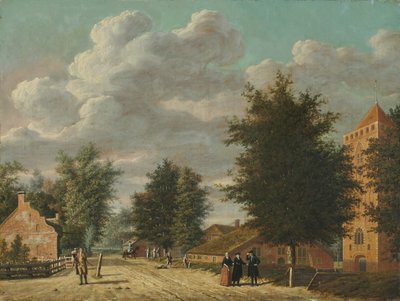 埃姆内斯村的景色，1778年。 作者 约旦·霍恩（Jordanus Hoorn）