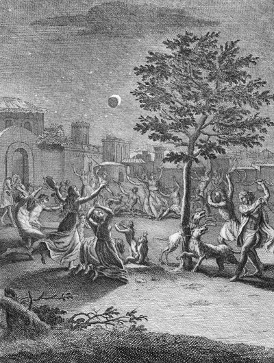 月亮的蚀刻，来自“南美洲的旅行历史”，酒吧。 1752 作者 豪尔赫和乌洛亚，安东尼奥·德胡安·圣塔西利亚