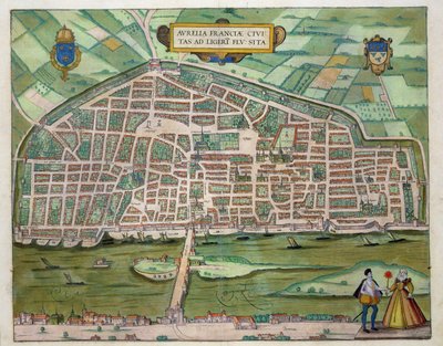 地图，从“世界”布劳恩（1541年至1622年）和弗兰茨Hogenbergh（1535至1590年）c.1572-1617 作者 乔里斯·霍夫纳格尔