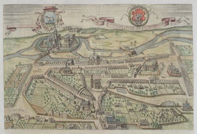 Lowicz的视图，来自Georg Braun（1541-1622）和Frans Hogenberg（1535-90）的“Civitates Orbis Terrarum” 作者 乔里斯·霍夫纳格尔