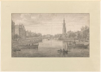 宾嫩坎特（Binnenkant）面向奥德尚斯（Oude Schans）的景观 作者 A. Beerstraten（拒绝归属）