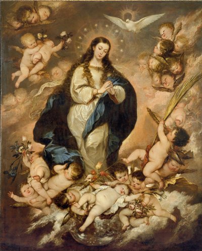 圣母玛利亚》，1660年代末 作者 José Antolínez