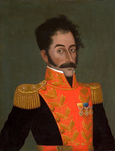 西蒙·玻利瓦尔肖像，c。 1823 作者 何塞·吉尔·德卡斯特罗