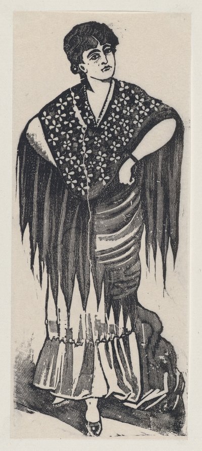 一个吉普赛人，约1880-1910，约1880-1910。 作者 何塞·瓜达卢佩·波萨达