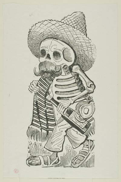 弗朗西斯科-马德罗的 Calavera，选自 Calavera Maderista 作者 何塞·瓜达卢佩·波萨达