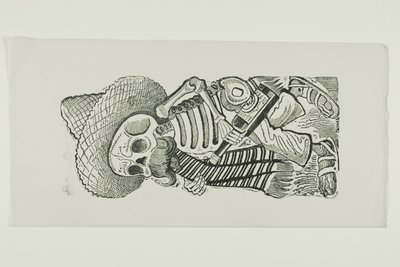 弗朗西斯科-马德罗的 Calavera，选自 Calavera Maderista 作者 何塞·瓜达卢佩·波萨达