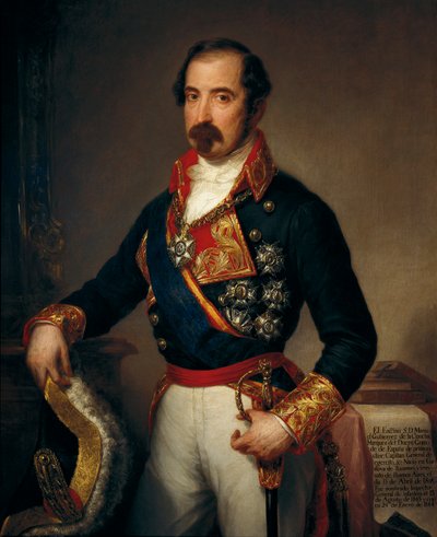 Manuel Gutierrez de la Comcha i Irigoyen (1808-1874), Marquis del Duero的画像 作者 何塞·古铁雷斯·德拉·维加