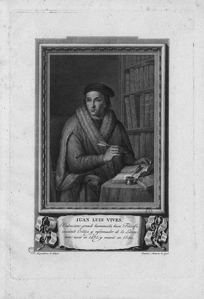 胡安·路易斯·维维斯（Juan Luis Vives）肖像1492-1540，1791年 作者 何塞·洛佩兹·恩吉达诺斯