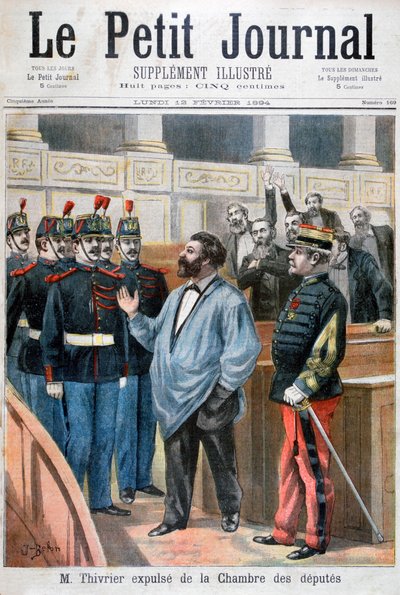克里斯托弗·蒂弗里（Christophe Thivrier）1894年被巴黎众议院开除 作者 何塞·贝伦