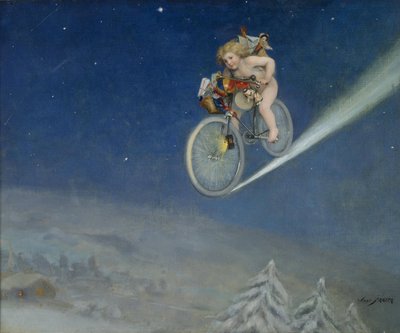 Christmas Delivery par Frappa, Jose (Joseph) (1854-1904), - Oil on canvas, 50,5x60,5 - Private Collection 作者 何塞·弗拉帕