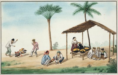 马尼拉及其周围地区：街上的小吃摊 作者 何塞·霍诺纳托·洛萨诺