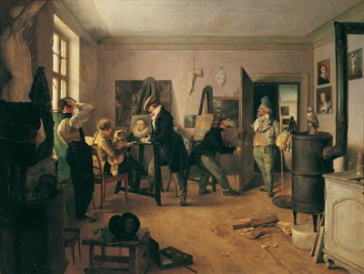 学者休息室 作者 Josef Danhauser