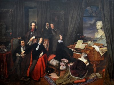 弗朗茨·李斯特（Franz Liszt）幻想钢琴，1840年 作者 约瑟夫·丹豪瑟