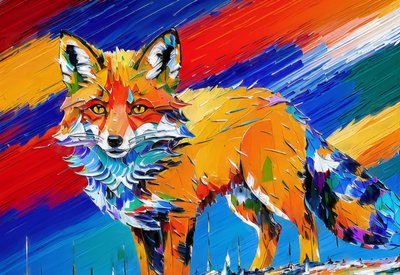 动物 Fox_1 作者 Josef Johann Michel