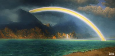 JJM 重现 Bierstadt-A：珍妮湖上的彩虹 作者 约瑟夫·约翰·迈克尔