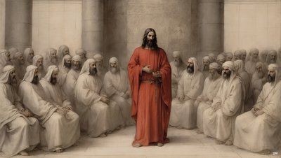 耶稣_在犹太人公会前被指控_02 作者 约瑟夫·约翰·迈克尔