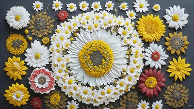曼陀罗：洋甘菊-母菊元素_01 作者 Josef Johann Michel