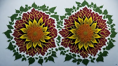 曼陀罗：芙蓉花元素_02 作者 约瑟夫·约翰·迈克尔