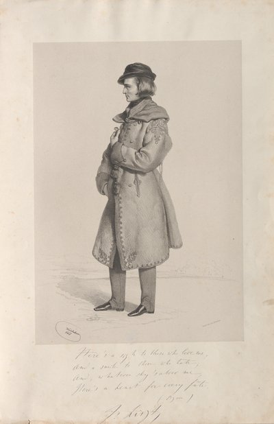 弗朗兹-李斯特1811-1886年的肖像，1840年。 作者 约瑟夫·克里胡伯（Josef Kriehuber）