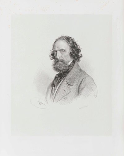 自画像》，1860年。 作者 约瑟夫·克里胡伯（Josef Kriehuber）
