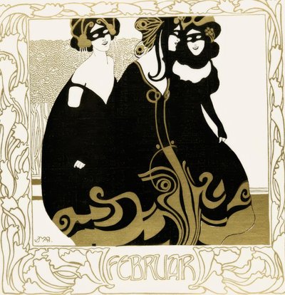 2月份Ver Sacrum的日历页 作者 约瑟夫·玛丽亚·奥亨塔勒