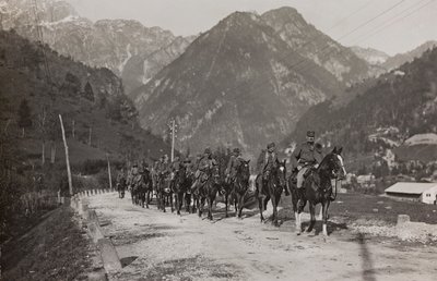 专辑“Meine weltkriegs - Erinnerungen South-West Front (Carinthia, Italien, South Tyrol) (My world war - memory of the South-Western Front in Carinthia, Italy, Trentino-Alto Adige) 31/03/1915-12/11/ 1918 - Josef Zohles Wien“：骑兵的士兵（b / 作者 约瑟夫·佐尔斯（Josef Zohles）