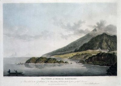 圣文森特岛Morne Soufrire的景色，由Francis Jukes（1747-1812）雕刻和出版。 作者 约瑟夫（后）比林赫斯特