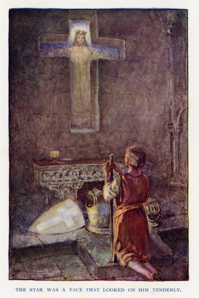 辉煌之路爵士的插图（彩色平版印刷）。 作者 Joseph (after) Finnemore