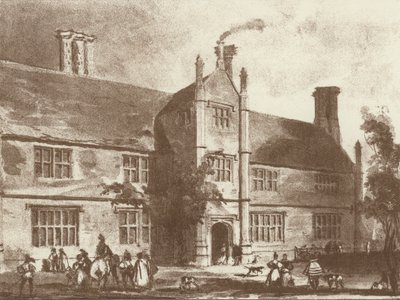 Thorpland Hall，诺福克（石版画） 作者 约瑟夫·纳什