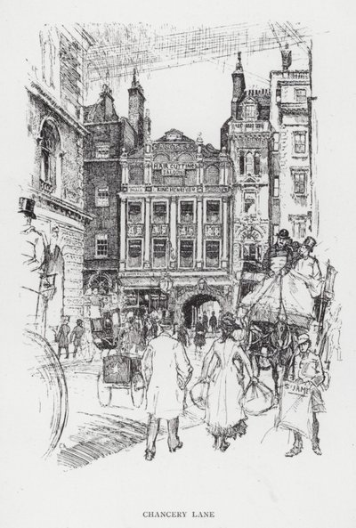 Chancery Lane (litho) 作者 约瑟夫·佩内尔（之后）