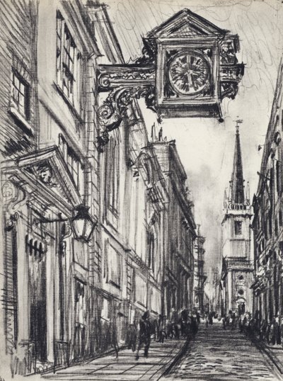 St Mary-at-Hill (litho) 作者 约瑟夫·佩内尔（之后）