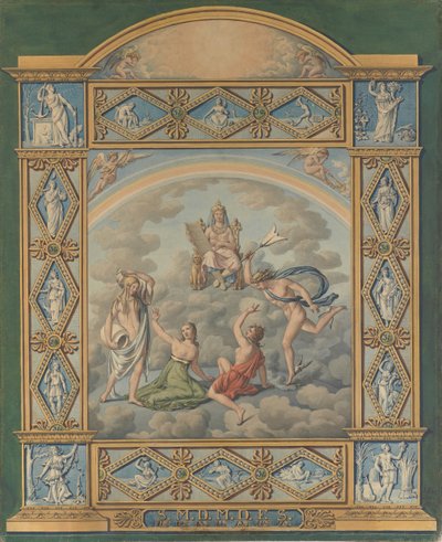 周历，1822年。 作者 约瑟夫·安东·科赫