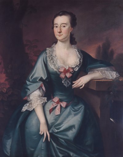 David Chesebrough夫人，1754年。 作者 约瑟夫·布莱克本