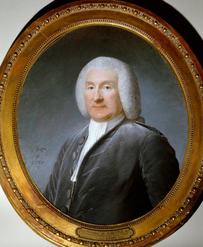 约瑟夫·博兹（Joseph Boze，1744-1826 年）水彩画的路易十五警官安托万·德·萨廷（Antoine de Sartine，1729-1801 年）的肖像。 1787.凡尔赛宫，城堡博物馆 作者 约瑟夫·博兹