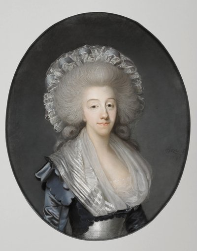 萨瓦的玛丽亚-特蕾莎公主1756-1805，阿图瓦伯爵夫人，1785年。 作者 约瑟夫·博兹
