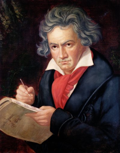 Ludwig van Beethoven（1770-1827）撰写他的&39;Missa Solemnis&39; 作者 约瑟夫·卡尔·斯蒂勒