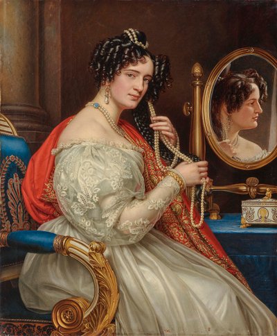 伯爵夫人索菲亚·基瑟莱夫的画像，1801-1875年，内科·波托卡（NéePotocka），1834年。 作者 约瑟夫·卡尔·斯蒂勒