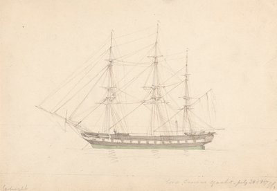 克雷文勋爵的游艇，1817 年 7 月 23 日 作者 约瑟夫·卡特赖特