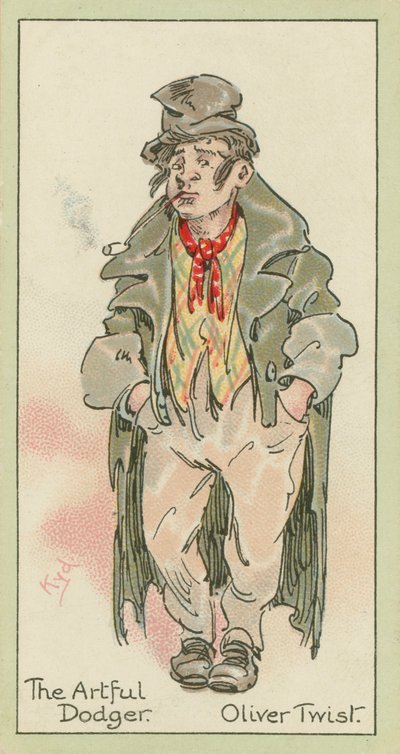 Artful Dodger》、《Oliver Twist》（彩色印刷版） 作者 约瑟夫·克莱顿 (1856-1937)（继）克拉克