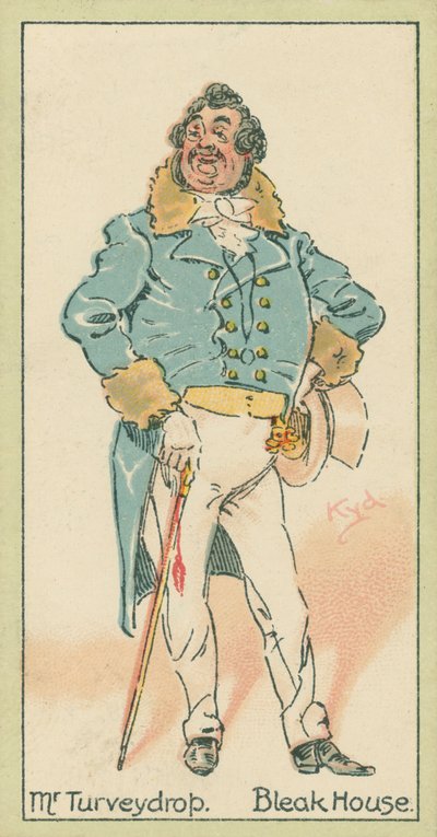 荒凉山庄》图维德先生（彩色石印版） 作者 约瑟夫·克莱顿 (1856-1937)（继）克拉克